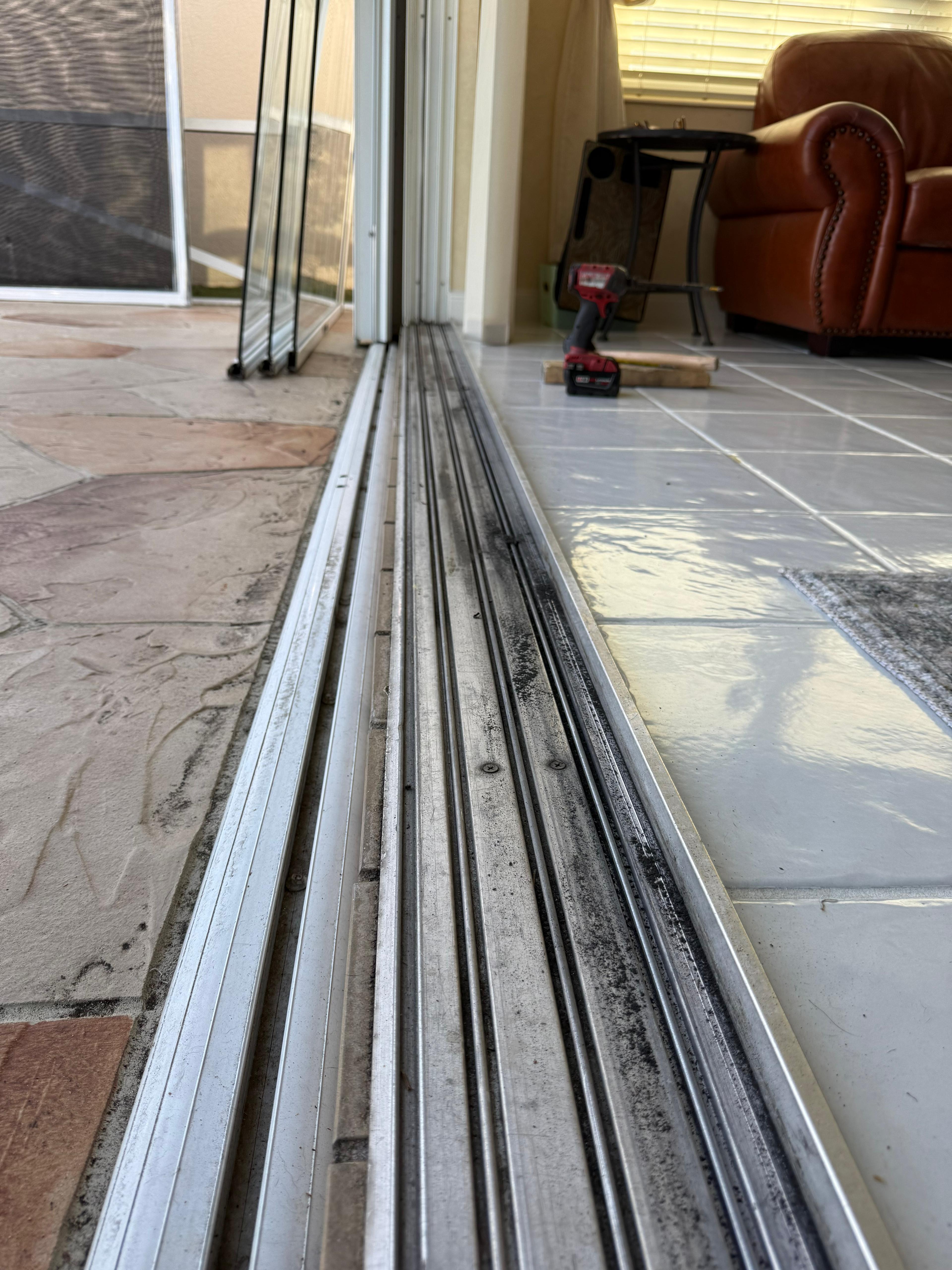 sliding door track repair jensen beach service